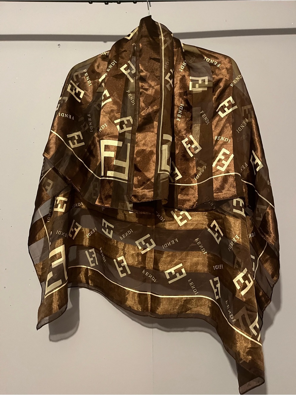 Fendi Logo Print Shawl